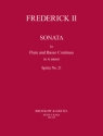 Sonate a-Moll Spitta21 fr Flte und Bc Partitur und Stimmen (Bc ausgesetzt)