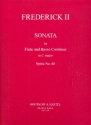 Sonate C-Dur Spitta40 fr Flte und Bc Partitur und Stimmen (Bc ausgesetzt)