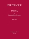 Sonate B-Dur Spitta76 fr Flte und Bc Partitur und Stimmen (Bc ausgesetzt)