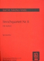 Streichquartett Nr.8 fr Streichquartett mit Bariton Spielpartitur