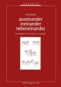 Auseinander ineinander nebeneinander fr Klavier zu 4 Hnden