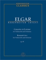 Concerto e minor op.85  for violoncello and orchestra study score
