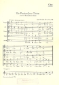 Die Passion Jesu Christi nach dem Evangelisten Markus fr Soli und gem Chor a cappella Chorpartitur,  Archivkopie