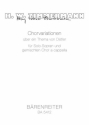 Chorvariationen ber ein Thema von Hugo Dist - Chorpartitur Gemch: SMezA/T/Bar/B