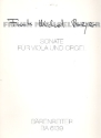 Sonate fr Viola und Orgel