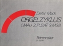 Orgelzyklus. Mau (1984/85) - Pusat (mit Assistent, Tonba - Spielpartitur(en) Org