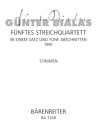Streichquartett in einem Satz und fnf Abschnitten Partitur StrQuar