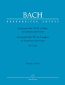 Konzert A-Dur Nr.4 BWV1055 fr Cembalo und Streicher Partitur