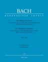 Matthus-Passion in den Versionen von Mendelssohn fr Soli, gem Chor und Orchester Klavierauszug (dt)