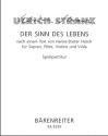 Der Sinn des Lebens nach einem Text von Hanns-Dieter Hsch aus dem Jahr 1960 fr Sopran, F Spielpartitur(en) SSolo/Fl/V/Va