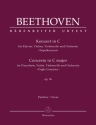 Konzert C-Dur op.56 fr Klavier, Violine, Violoncello und Orchester Partitur