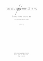 In nomine coronae fr Orgel