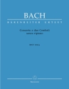 Concerto a due cembali senza ripieno BWV1061a für 2 Cembali Partitur