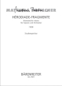 Hrodiade-Fragmente Dramatische Szene fr Sopran und Orchester Studienpartitur