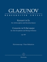 Konzert Es-Dur op.109  fr Altsaxophon und Streichorchester  fr Altsaxophon und Klavier