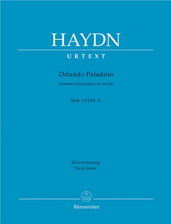Orlando Paladino Hob.XXVIII:11 Dramma eroicomico in 3 atti Klavierauszug (it/dt)