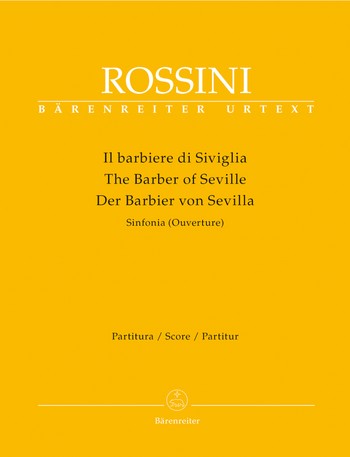 Ouvertre zu Der Barbier von Sevilla fr Orchester Partitur