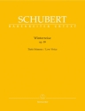 Winterreise op.89 D911  fr Gesang (tief) und Klavier praktische Ausgabe
