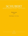 Winterreise op.89 D911  fr Gesang (tief) und Klavier praktische Ausgabe