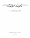 BA9378  Manfred Trojahn, Streichquartett Nr.4 (2009)  Partitur
