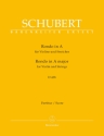 Rondo A-Dur D438 fr Violine und Streicher (Streichorchester) Partitur