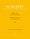 Rondo A-Dur D438 fr Violine und Streicher (Streichorchester) fr Violine und Klavier