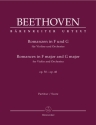 Romanzen op.50 und op.40 fr Violine und Orchester Partitur