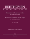 Romanzen op.50 und op.40  fr Violine und Orchester  fr Violine und Klavier