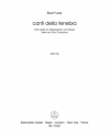 Canti della tenebra fr Mezzosopran und klavier Partitur