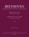 Konzert G-Dur Nr.4 op.58 fr Klavier und Orchester Partitur