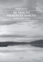 De sancto Pelagio et sancto Theodolo fr gem Chor und Orgel Partitur