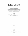 Debussy, Claude, Premire Rhapsodie for Orchestra with Solo Clarinet i for Orchestra with Solo Clarinet in B-flat set of winds, Urtext edition