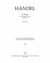 Hndel, Georg Friedrich, Te Deum B-Dur HWV 281 (Cannons) Bassi(Vc,Bas.,Db,Org) Part(s), Urtext edition