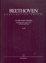An die ferne Geliebte op.98 fr Gesang und Klavier Singpartitur (en/dt)