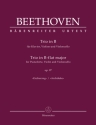 Trio B-Dur op.97 fr Klavier, Violine und Violoncello Stimmen