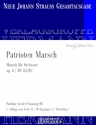 Strau (Sohn), Johann, Patrioten Marsch op. 8 RV 8A/BC Orchester Partitur und Kritischer Bericht