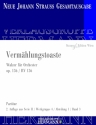 Strau (Sohn), Johann, Vermhlungstoaste op. 136 RV 136 Orchester Partitur und Kritischer Bericht