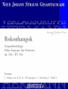 Strau (Sohn), Johann, Rokonhangok op. 246 RV 246 Orchester Partitur und Kritischer Bericht
