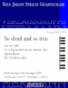 Strau (Son), Johann, Der Zigeunerbaron - So elend und so treu (Nr. 6) Sopran und Orchester Klavierauszug