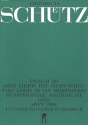 Der Herr ist mein Hirt op.12,1 SWV398 fr Soli (Favoritchor), gem Chor und Instrumente Partitur (dt/en)