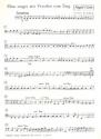 Man singet mit Freuden vom Sieg fr gem Chor und Instrumente Violoncello/Fagott
