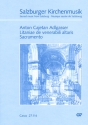 Litaniae de venerabili altaris Sacramento fr gem Chor, Orchester und Bc Salzburger Kirchenmusik