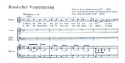 Russischer Vespergesang fr Sopran, Mnnerchor (TBB) und Klavier Partitur