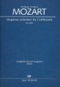 Vesperae solennes de confessore KV339 fr Soli, gem Chor und Orchester Klavierauszug