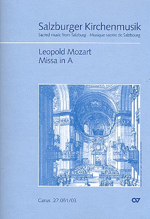 Messe A-Dur fr Soli, gem Chor, 2 Violinen und Bc (3 Posaunen ad lib) Klavierauszug