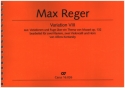 Reger, Max Variation VIII Cor, 2 Vc, 2 Pfte Partitur mit 3 Stimmen