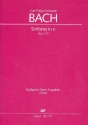 Sinfonie in e-Moll Wq177 2 Violinen, Viola und Bc Partitur