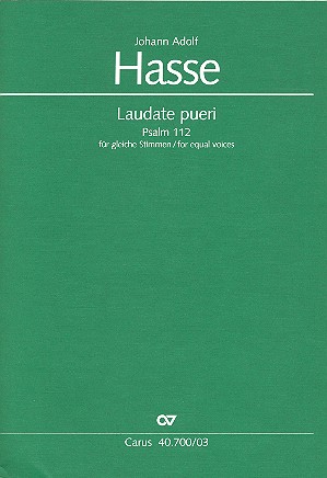 Laudate pueri fr Soli, Frauenchor (Kinderchor) und Streicher) Klavierauszug