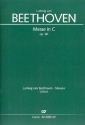 Messe C-Dur op.86 fr Soli, gem Chor und Orchester Orgel