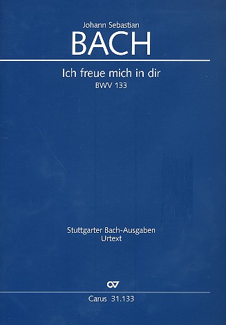 Ich freue mich in dir Kantate Nr.133 BWV133 Partitur (dt/en)